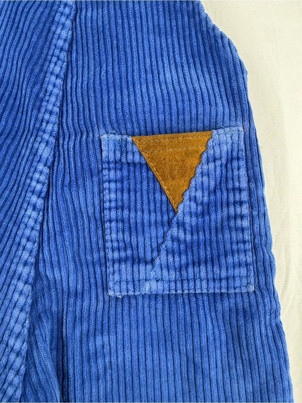 Vintage 90’s OshKosh B'gosh Royal Blue Corduroy Overalls with Cowboy Patch